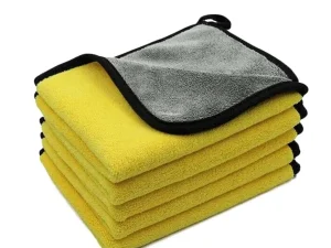 30X30 cm Car Bike Wash Double Layer Ultra Soft Scratch Proof Microfiber Towel